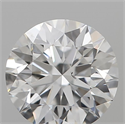 Natural Diamond 0.40 Carats, Round with Excellent Cut, F Color, SI1 Clarity and Certified by GIA