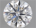 Natural Diamond 0.42 Carats, Round with Excellent Cut, G Color, IF Clarity and Certified by GIA