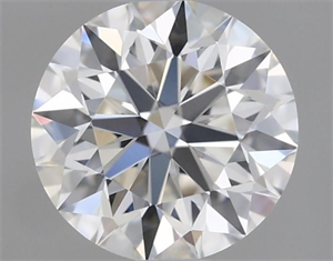 Picture of Natural Diamond 0.42 Carats, Round with Excellent Cut, G Color, IF Clarity and Certified by GIA