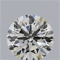 Natural Diamond 0.40 Carats, Round with Excellent Cut, H Color, SI1 Clarity and Certified by IGI