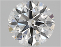 Natural Diamond 1.41 Carats, Round with Excellent Cut, E Color, VVS2 Clarity and Certified by GIA