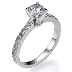 Picture of All Pave engagement ring