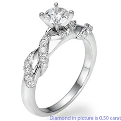 Picture of Designers, Diamonds Ribbon engagement ring