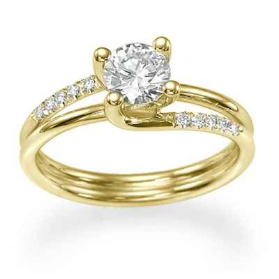 The Omega diamond engagement ring