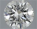 Natural Diamond 0.50 Carats, Round with Excellent Cut, J Color, SI1 Clarity and Certified by GIA