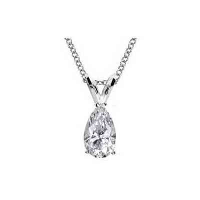 Solitaire Pendant for Pear shaped diamonds