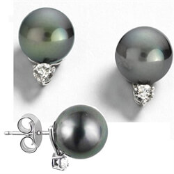 Picture of 9.5mm South sea pearl stud earrings