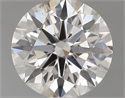 Natural Diamond 0.60 Carats, Round with Excellent Cut, J Color, SI2 Clarity and Certified by GIA