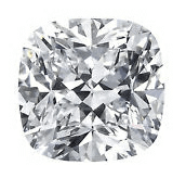 Cushion cut diamond, loose