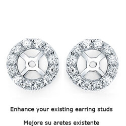 Picture of Diamonds Halo earring Jacket 0.80 carats