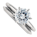 Picture of Classic solitaire engagement & wedding rings set