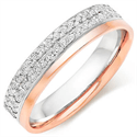 Picture of 1/3 carat diamonds wedding band, 4.5mm wide