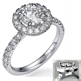 Picture of Halo engagement ring settings