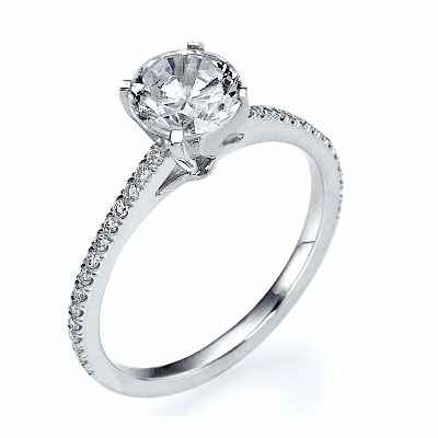 The Delicate engagement  ring settings, 