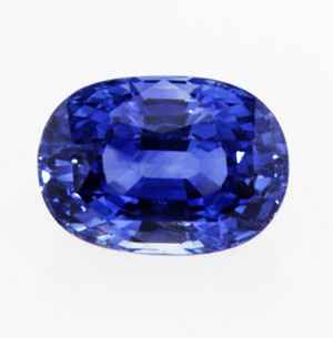 Royal blue oval natural Sapphire