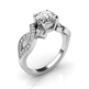 Picture of Bowtie engagement ring 0.25CTW side diamonds