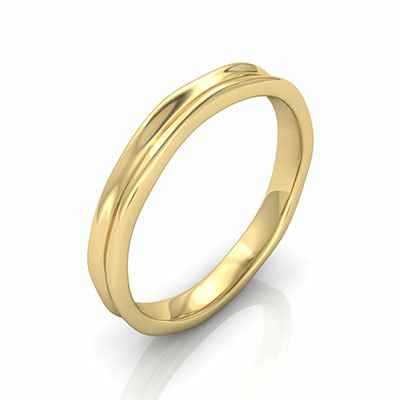 2.5 to 3 mm comfort fit wedding band, California trails