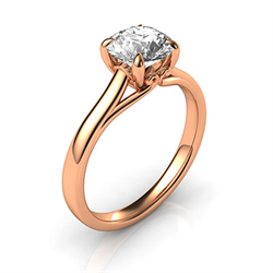 Picture of Buddies delicate rose gold  engagement ring