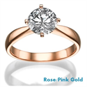 Picture of  Rose Gold Princess and Rounds East-West Engagement Ring