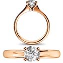 Picture of  Rose Gold Solitaire engagement ring