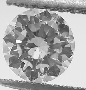 0.55 Carats, Round Diamond with Ideal-Cut, D Color,VS2 Clarity and Certified By CGL