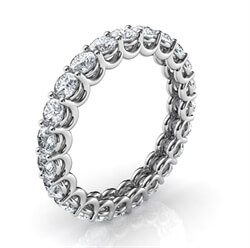 Picture of The waves eternity diamond band, 2 carats