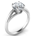 Picture of Solitaire engagement ring with a twist, Margaret