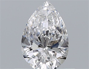 Picture of Natural Diamond 0.50 Carats, Pear with  Cut, D Color, VVS2 Clarity and Certified by GIA