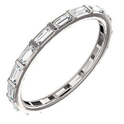 Picture of 2 mm, 1.22 carat Baguettes natural diamonds eternity band
