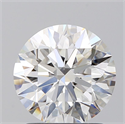 Natural Diamond 1.70 Carats, Round with Excellent Cut, F Color, VVS2 Clarity and Certified by GIA