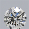 Natural Diamond 0.40 Carats, Round with Excellent Cut, H Color, VS2 Clarity and Certified by IGI