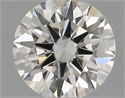 Natural Diamond 0.40 Carats, Round with Excellent Cut, H Color, VS2 Clarity and Certified by IGI