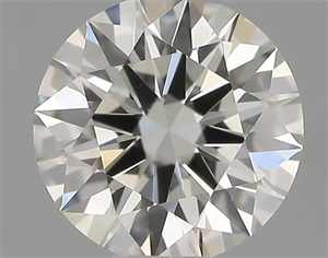 Picture of Natural Diamond 0.40 Carats, Round with Excellent Cut, H Color, VS2 Clarity and Certified by IGI