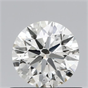 Natural Diamond 0.63 Carats, Round with Excellent Cut, I Color, VS2 Clarity and Certified by IGI