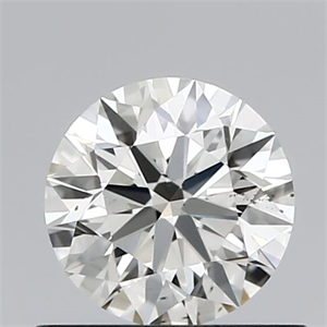 Picture of Natural Diamond 0.63 Carats, Round with Excellent Cut, I Color, VS2 Clarity and Certified by IGI