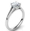 Picture of Split band Solitaire engagement ring for all diamond shapes-Stacy