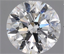 Natural Diamond 1.90 Carats, Round with Excellent Cut, G Color, SI2 Clarity and Certified by GIA