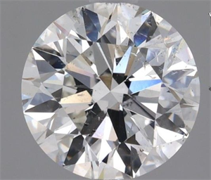 Picture of Natural Diamond 1.90 Carats, Round with Excellent Cut, G Color, SI2 Clarity and Certified by GIA