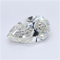 Natural Diamond 1.50 Carats, Pear with  Cut, I Color, VS1 Clarity and Certified by GIA