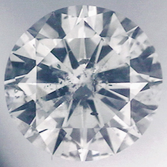 0.31 Carats, Round Diamond with Very Good Cut, F color SI2 clarity, Certified by EGL