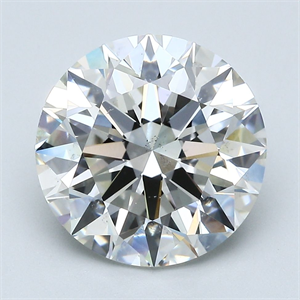 Picture of Natural Diamond 4.92 Carats, Round with Excellent Cut, H Color, SI1 Clarity and Certified by GIA