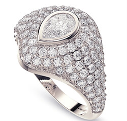 Picture of Diamond signet ring 1.25 carat total