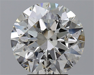 Picture of Natural Diamond 3.53 Carats, Round with Excellent Cut, H Color, SI2 Clarity and Certified by GIA