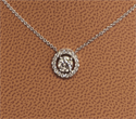 Picture of Diamond halo pendant, 0.50 center +0.20