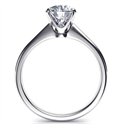 Picture of Ready to ship, 1.01 carat Princess diamond F VS2 engagement ring, in 14k White Gold