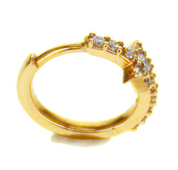 Picture of 13 mm hoop earrings 0.13 carat diamonds