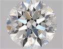 Natural Diamond 1.40 Carats, Round with Excellent Cut, F Color, VVS2 Clarity and Certified by GIA