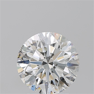 Picture of Natural Diamond 2.50 Carats, Round with Excellent Cut, G Color, SI2 Clarity and Certified by GIA