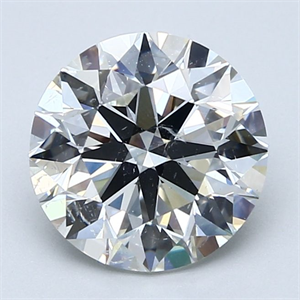 Picture of Natural Diamond 3.00 Carats, Round with Excellent Cut, H Color, SI1 Clarity and Certified by GIA