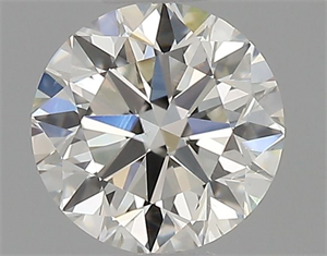 Picture of Natural Diamond 0.50 Carats, Round with Very Good Cut, I Color, SI1 Clarity and Certified by GIA